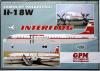 GP-344b    *   Samolot pasazerski IL-18W "Interflug" (1:50)